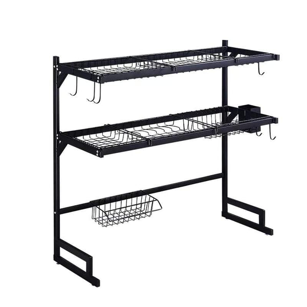 Double layer double sink organizer