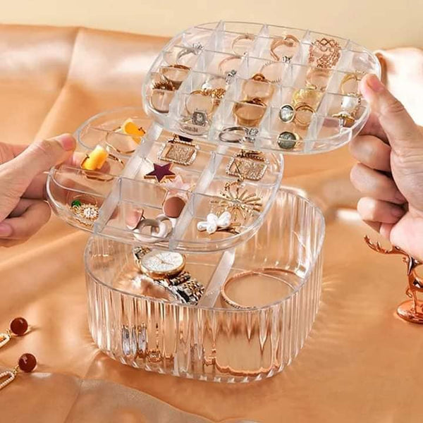 Acrylic transparent jewellery organizer