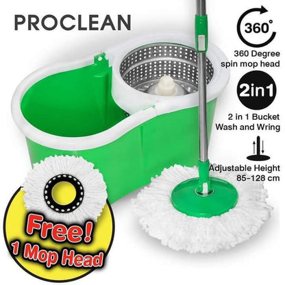 360 degree spin bucket mop