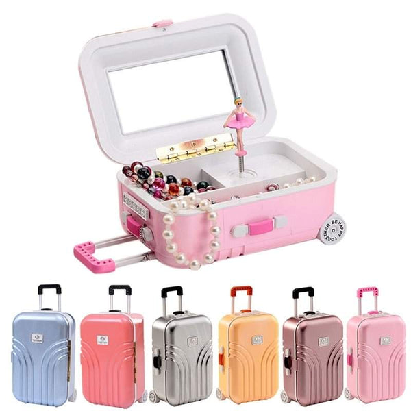 Jewelry organizer in suitcase shape