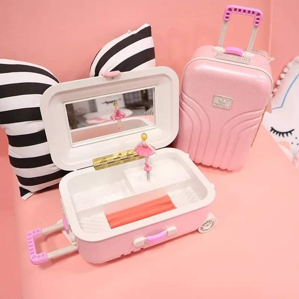 Jewelry organizer in suitcase shape