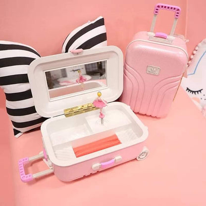 Jewelry organizer in suitcase shape
