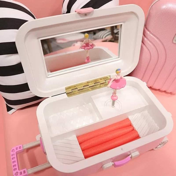 Jewelry organizer in suitcase shape