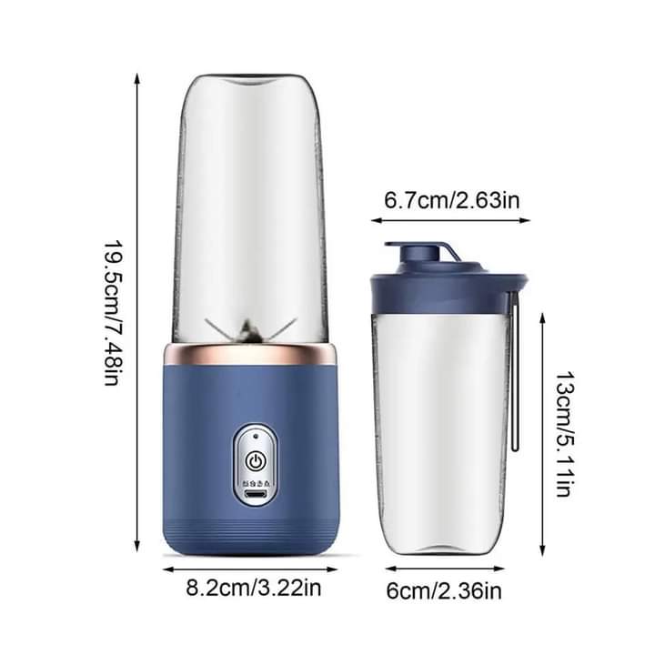 6 Blades Usb Juicer With 300ml Glass