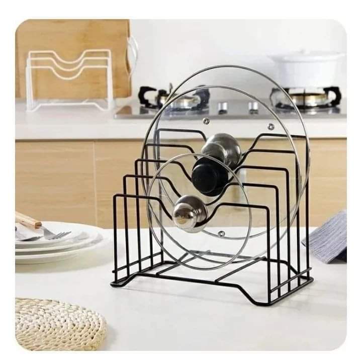 Metallic kitchen accessories holder