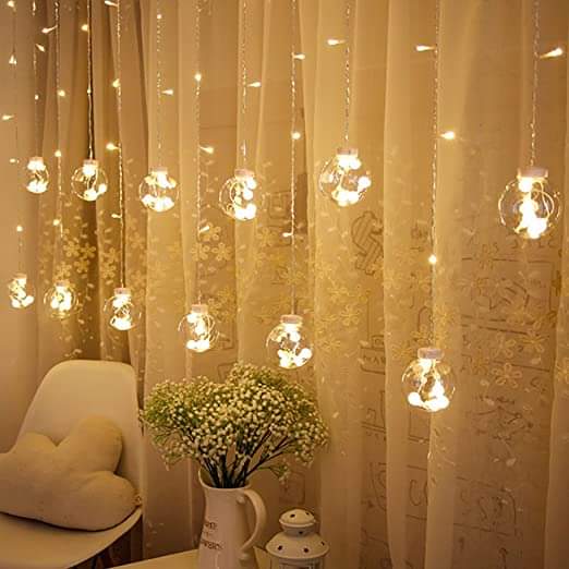 Wishing ball curtain light