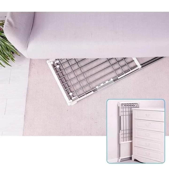 Indoor Balcony Folding Clothes Drying Rack Protable Laundry Dryer Hanger Shelf