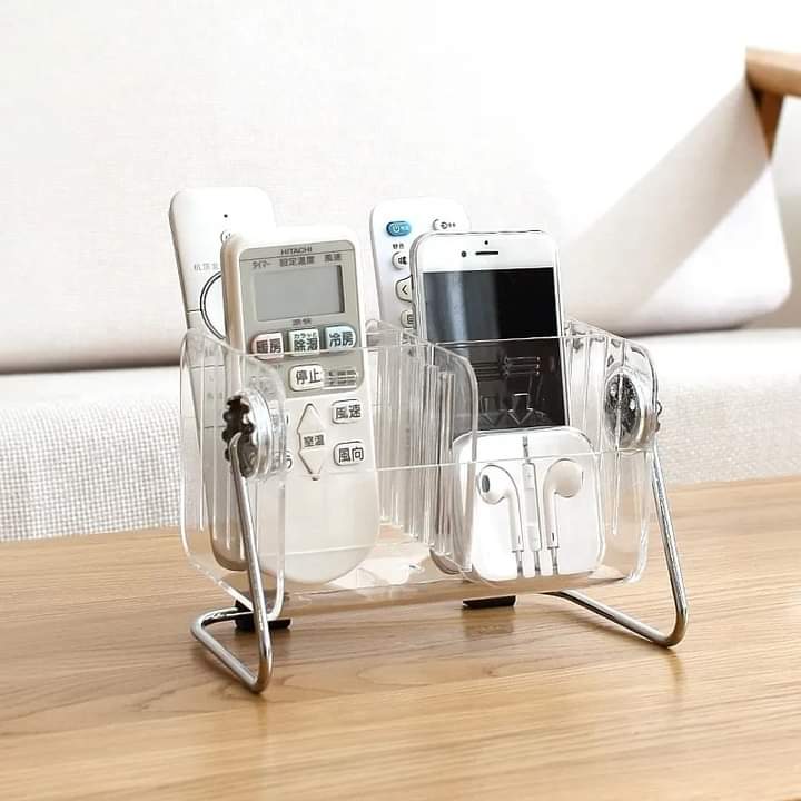 Acrylic 6 Grid Remote And Multipurpose Stand