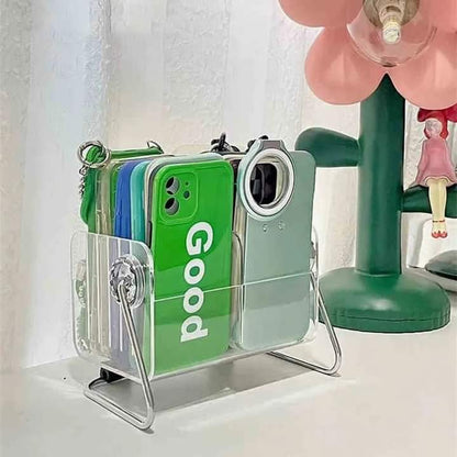 Acrylic 6 Grid Remote And Multipurpose Stand
