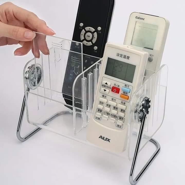 Acrylic 6 Grid Remote And Multipurpose Stand