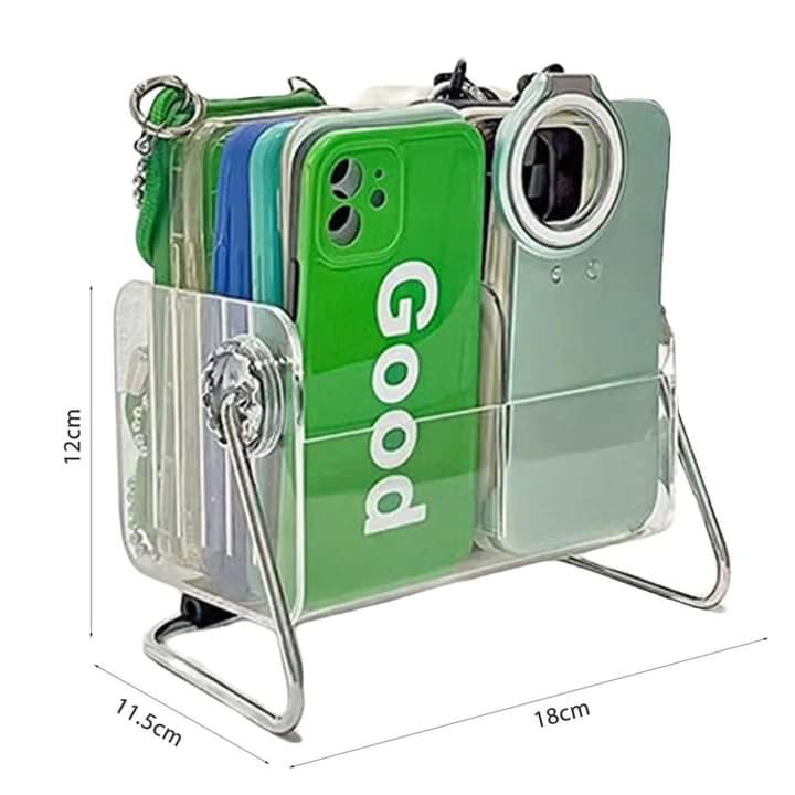 Acrylic 6 Grid Remote And Multipurpose Stand