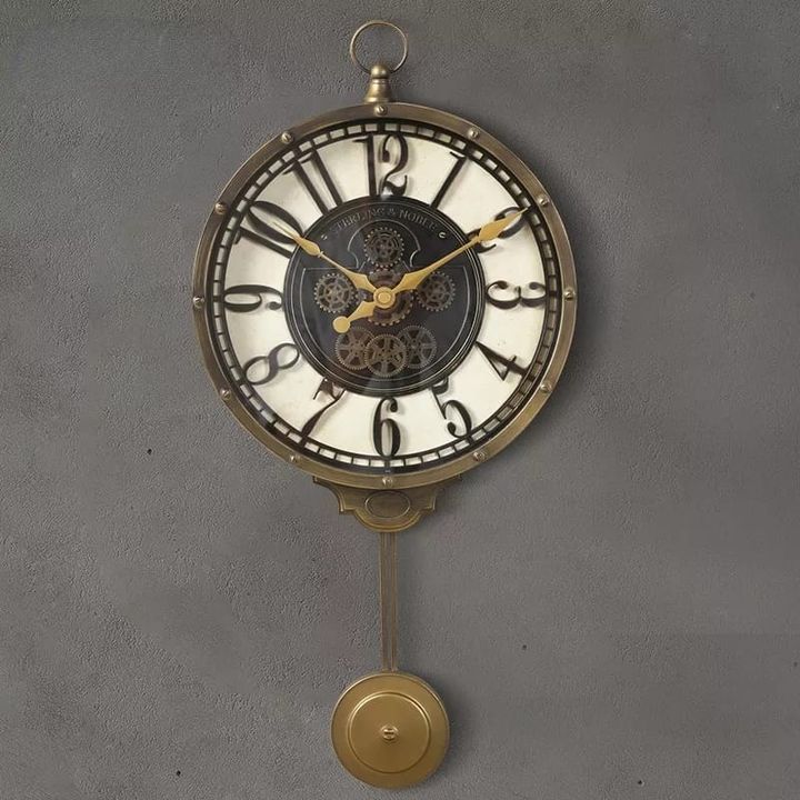Imported gearing look pendulum clock