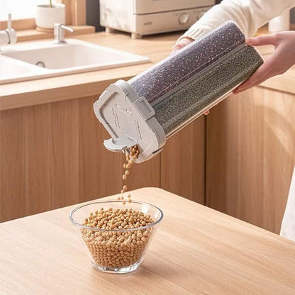 4 potions airtight grain dispenser