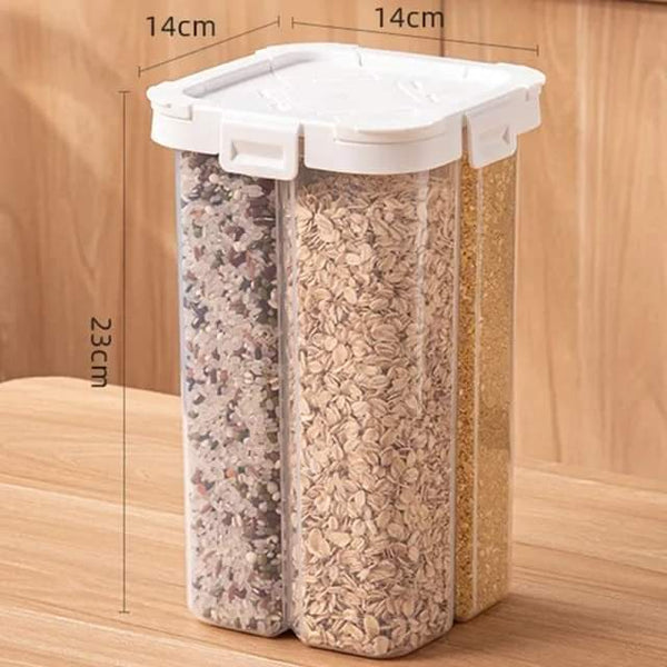 4 potions airtight grain dispenser