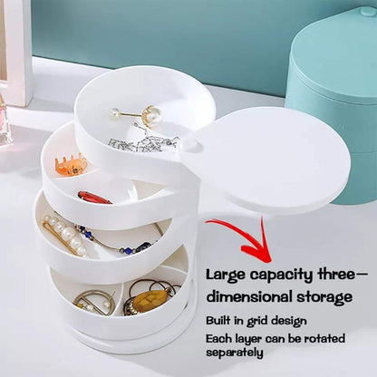 Portable 4 layer jewellery organizer