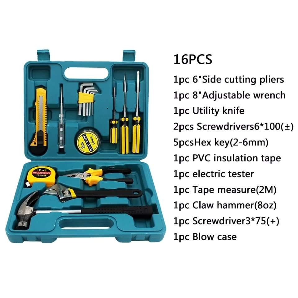 Home Tool Kit - 16 Pieces home tools