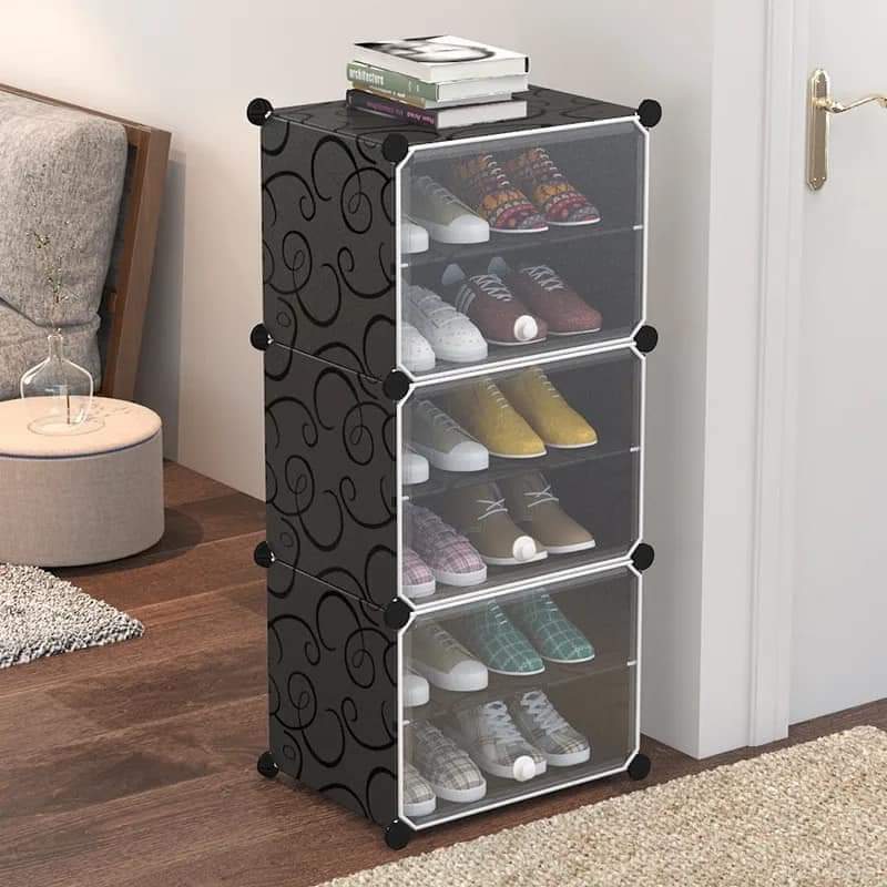 Attachable Cube Cabinets & Shoes Rack