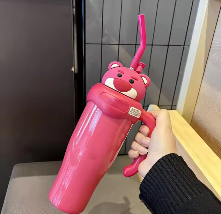 800ml Stainless Steel Cartoon Tumbler mug with Handle