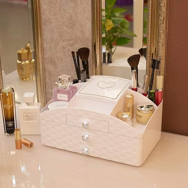 Jwellery plus cosmetic organizer