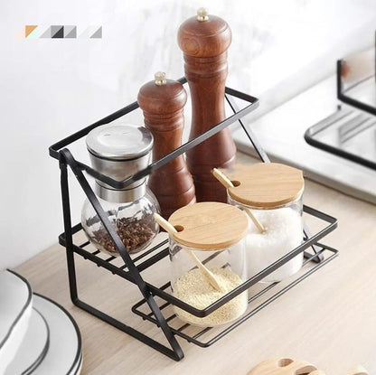 2 Layer Organizer Rack (Only Black Color)