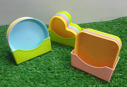 8pcs mini snacks plates with stand