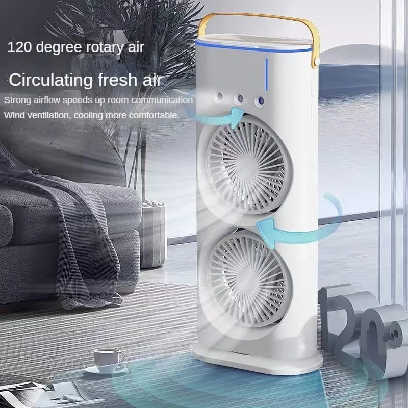 Double-Ended Spray Water Mist Fan