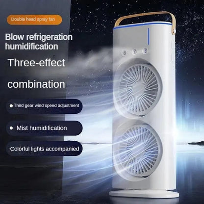 Double-Ended Spray Water Mist Fan