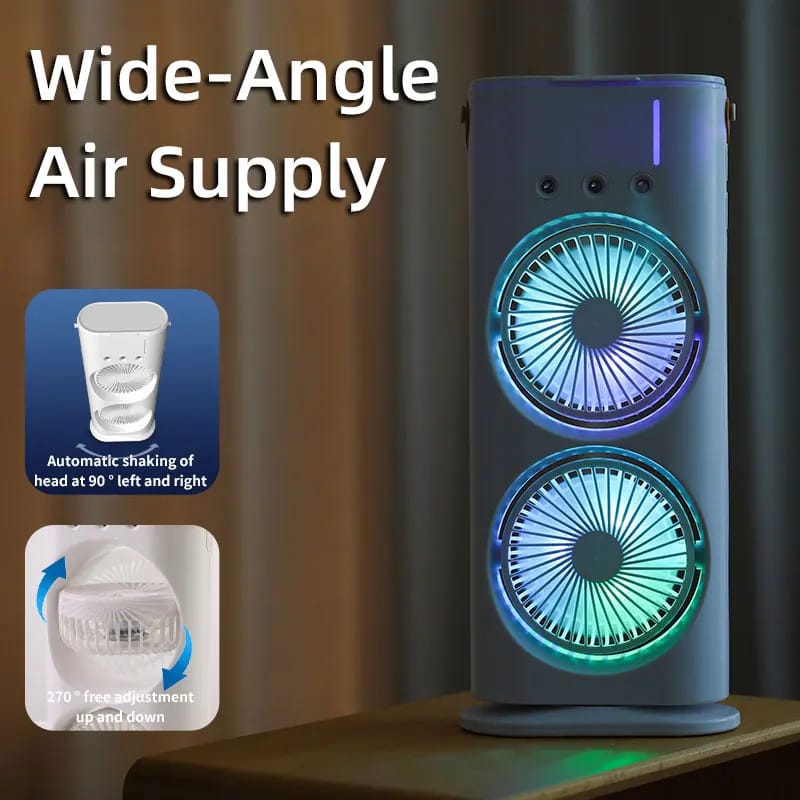 Double-Ended Spray Water Mist Fan