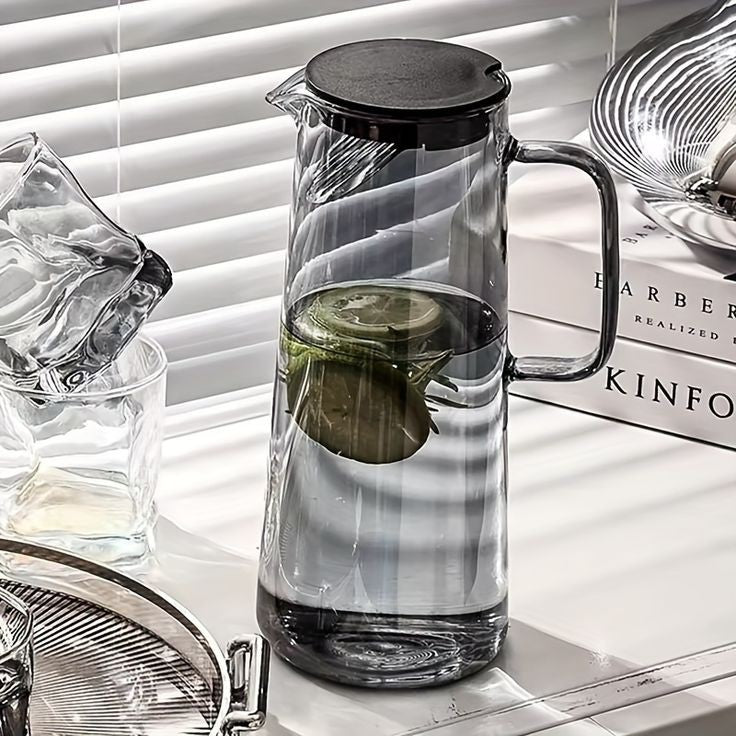 Heat Resistant Glass Water Jug (Premium Borosilicate) 1700 ML capacity