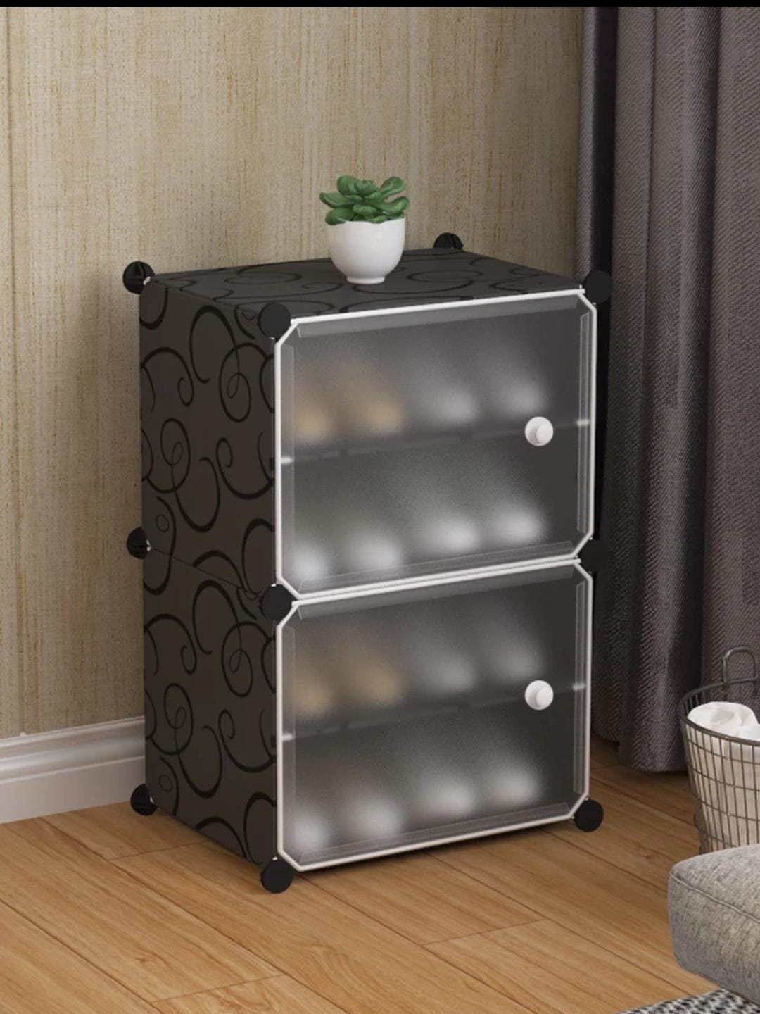 Attachable Cube Cabinets & Shoes Rack
