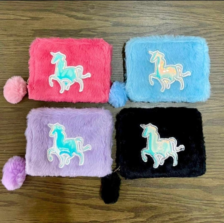 Fur unicorn wallet