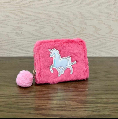 Fur unicorn wallet