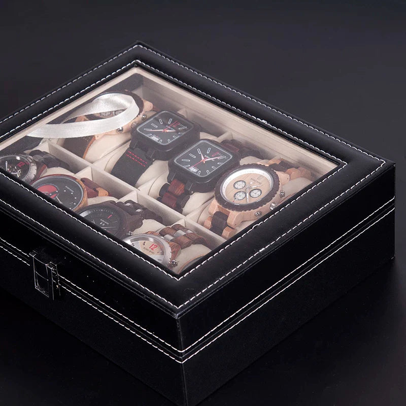10 Grid Watch organzier in best quality leather material.