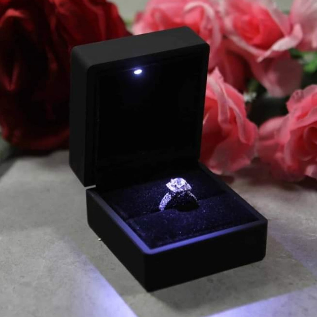 Ring box with led light