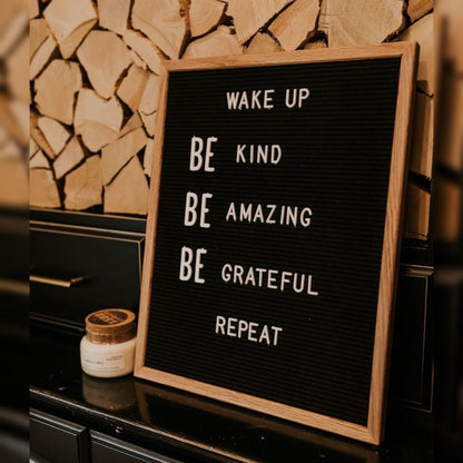 Letter felt board