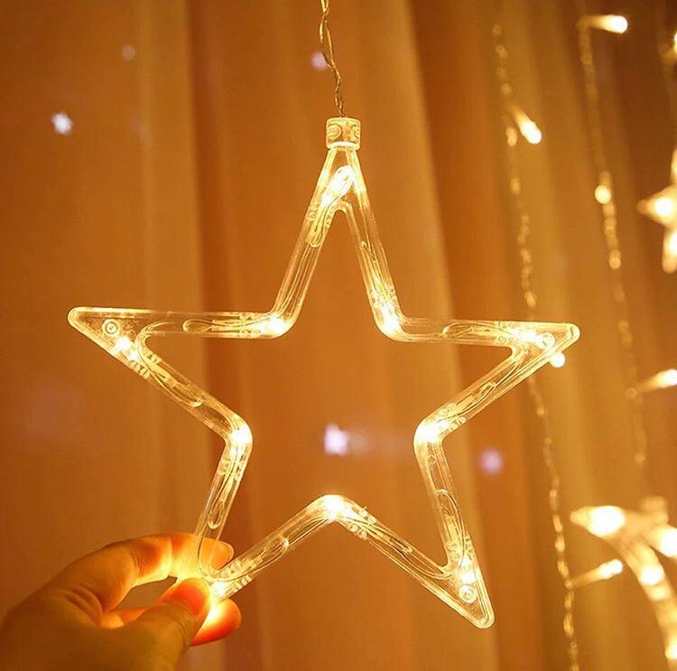 Star & Moon Curtain Lights 10ft curtain light