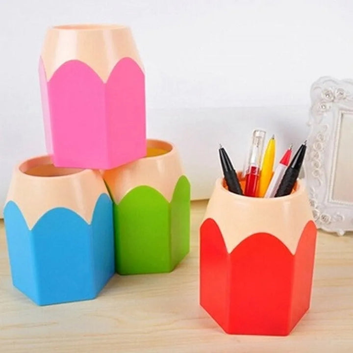 Unique pen and pencil holder
