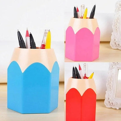 Unique pen and pencil holder