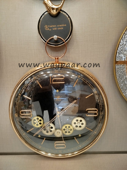 16-Inch Vintage Working Gear Wall Clock – Premium Moving Gears