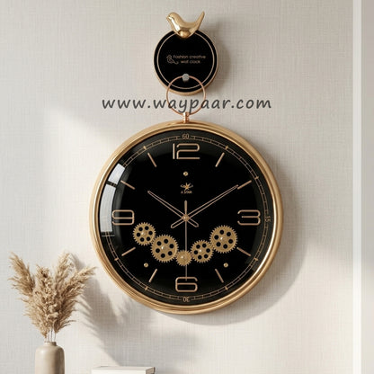 16-Inch Vintage Working Gear Wall Clock – Premium Moving Gears