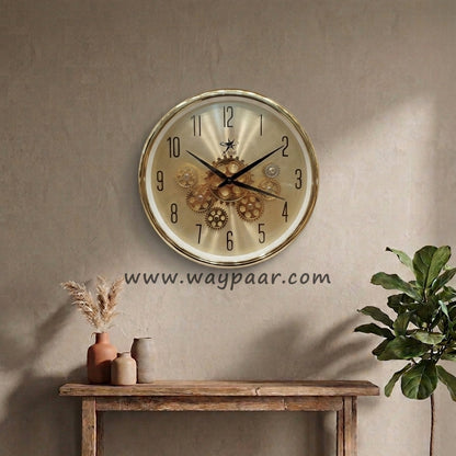 16-Inch Premium Imported Moving Gear Wall Clock – Ultra-Durable Quartz Machine