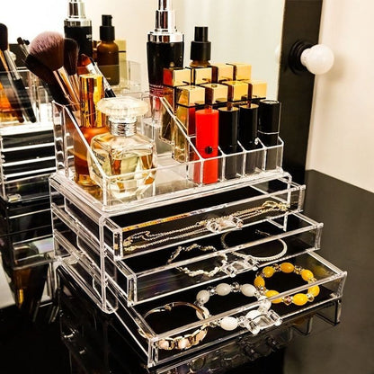 Acrylic Cosmetic Organizer With Drawer
