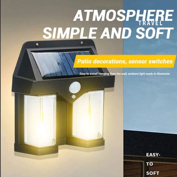 Rechargeable Solar led wall lamp - Solar Sensor led lamp