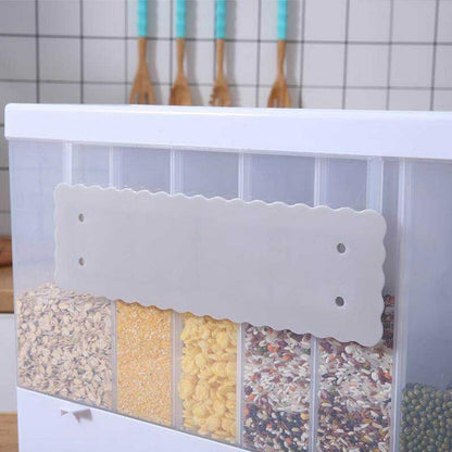 Grains and rice 10Kg wall mounted home sealed rice and grains storage container fine quality dry foods and cereal dispenser container