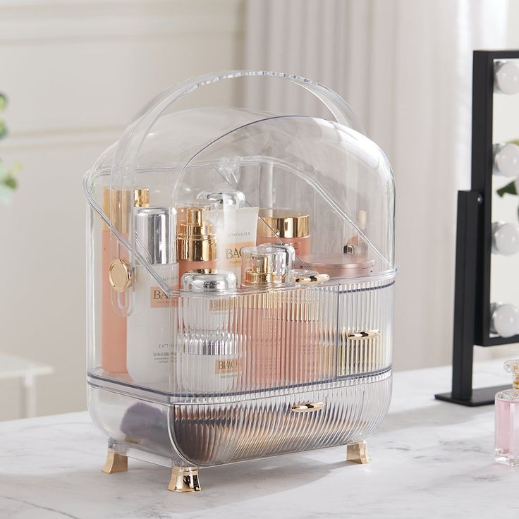Luxury Acrylic Large Capacity Dressing Table Organizer (Box Packing)