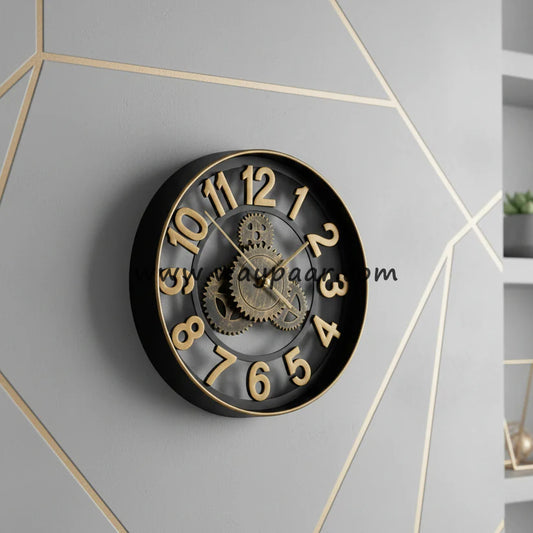 Premium 13-Inch Antique Numerical Wall Clock – High-Quality PVC Plastic