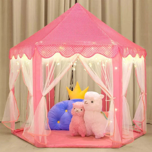 Princess Castle Indoor Outdoor Fairy House Kids Play Tent