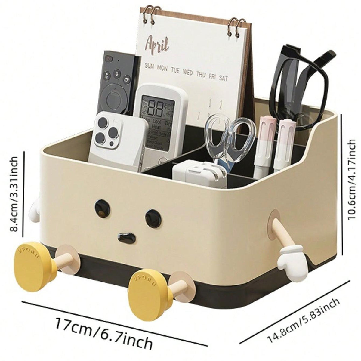 Cute Cartoon Style Desktop Storage Box