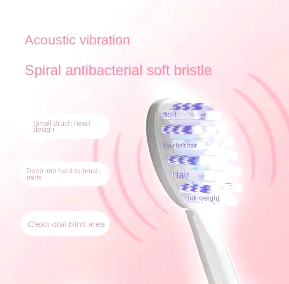 Rechargeable Ultrasonic Electric Toothbrush