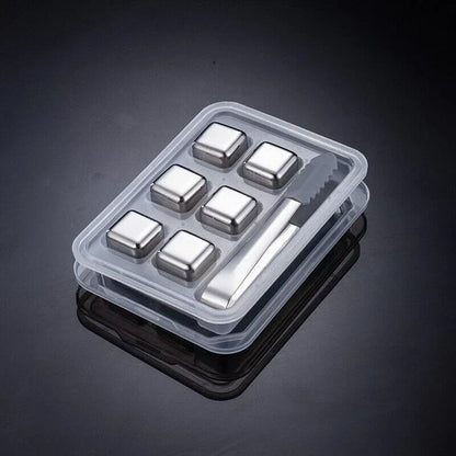 Reusable Stainless Steel Ice Cubes Ice Pellets Cooling Stones Cooler for Drink Bar Tool